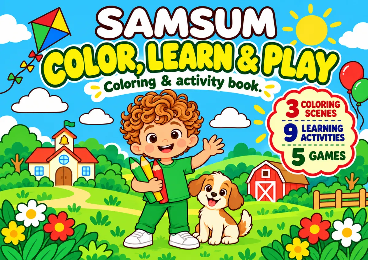Samsum Coloring Book cover