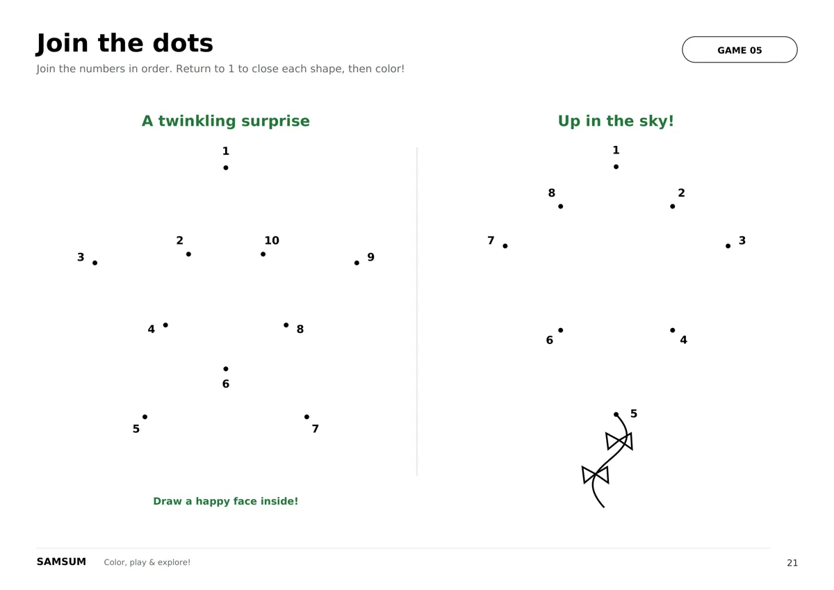 Game: join the dots