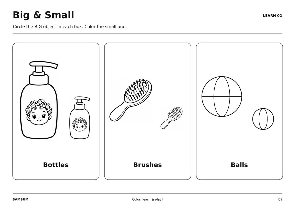 Learn: big and small