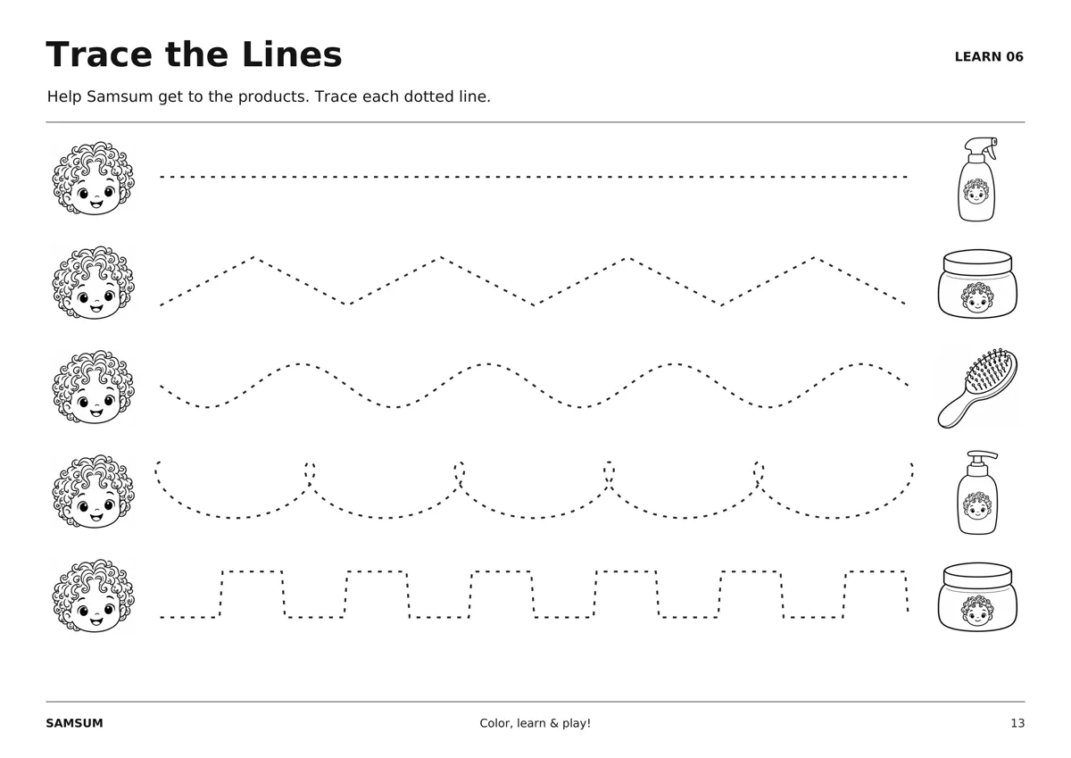 Learn: trace the lines